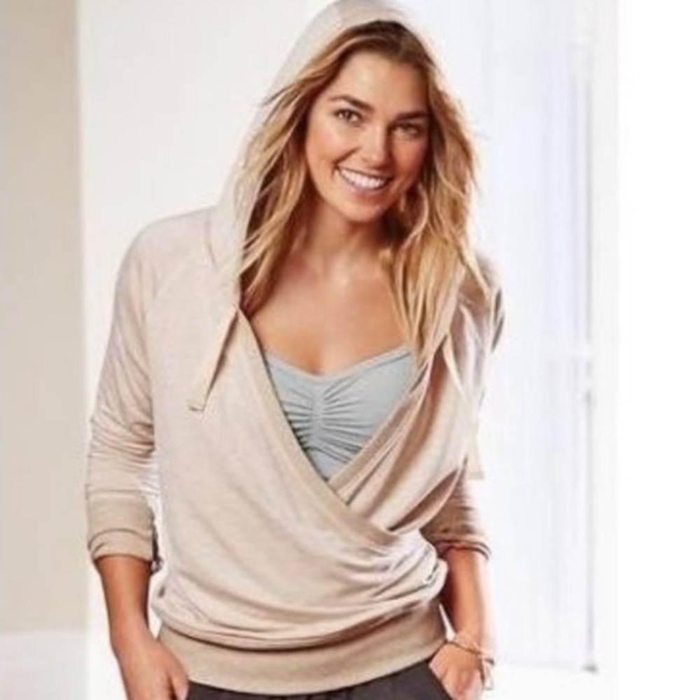 Athleta Wrap Hoodie Sweatshirt